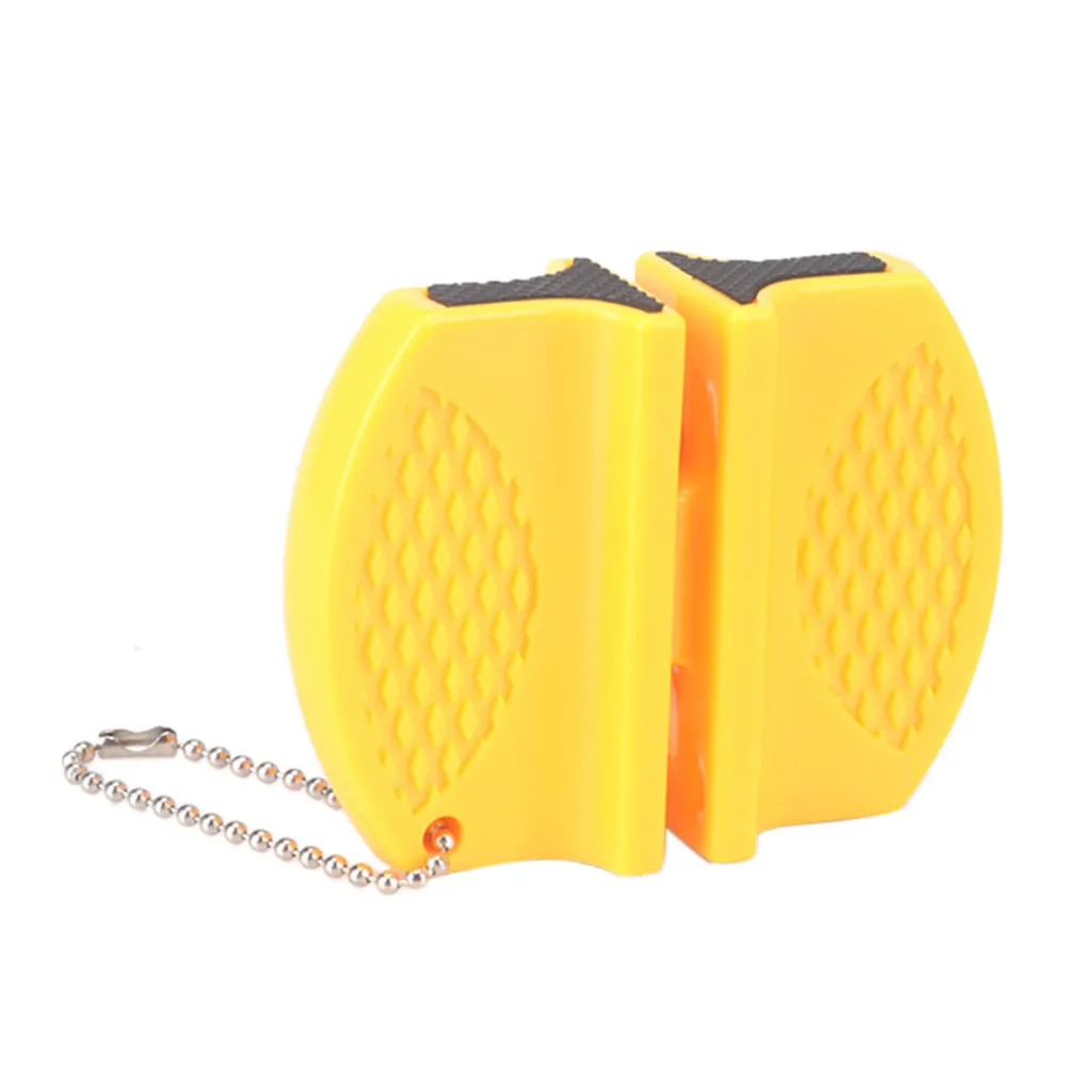 Мини-точилка для кухонных ножей карманный двухступенчатый вольфрамовый