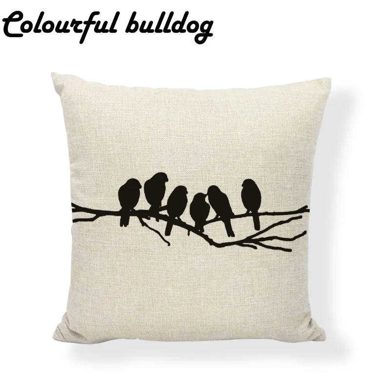 Наволочка черная бежевая и серая 17 дюймов квадратная светильник|cushion cover|cushion cover