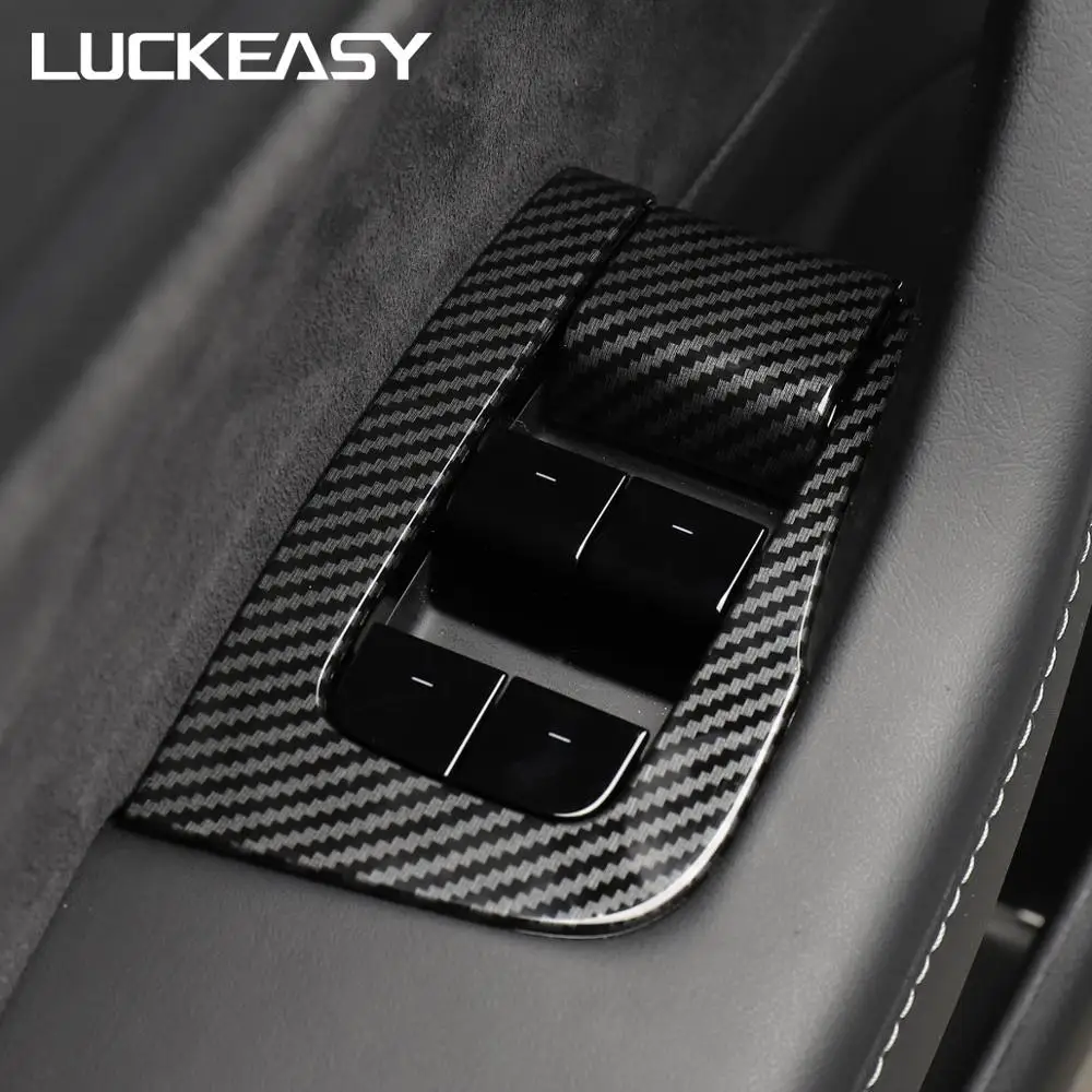 Наклейка на окно автомобиля LUCKEASY Модифицированная пластырь ABS для Tesla Model 3 2017-2019