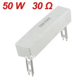 30R 30 Ом 5% проволочный керамический цементно серый 50 Вт вт|resistor switch|cement brickcement resistor |