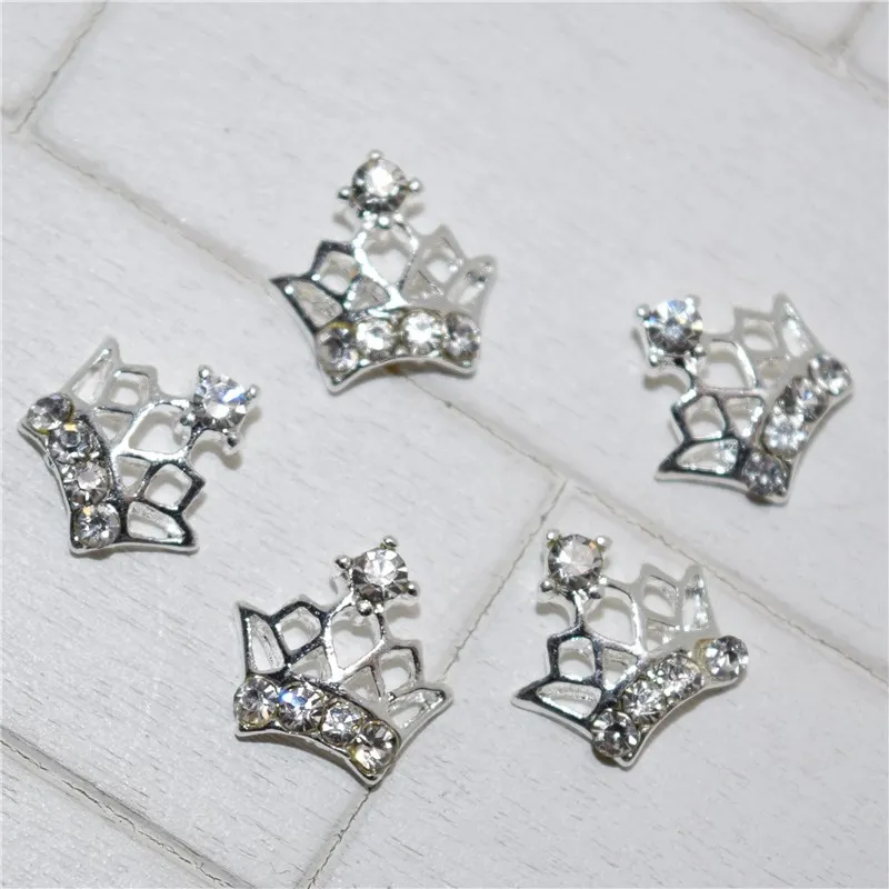 10psc новая великолепная корона 3D украшения для дизайна ногтей подвески из сплава