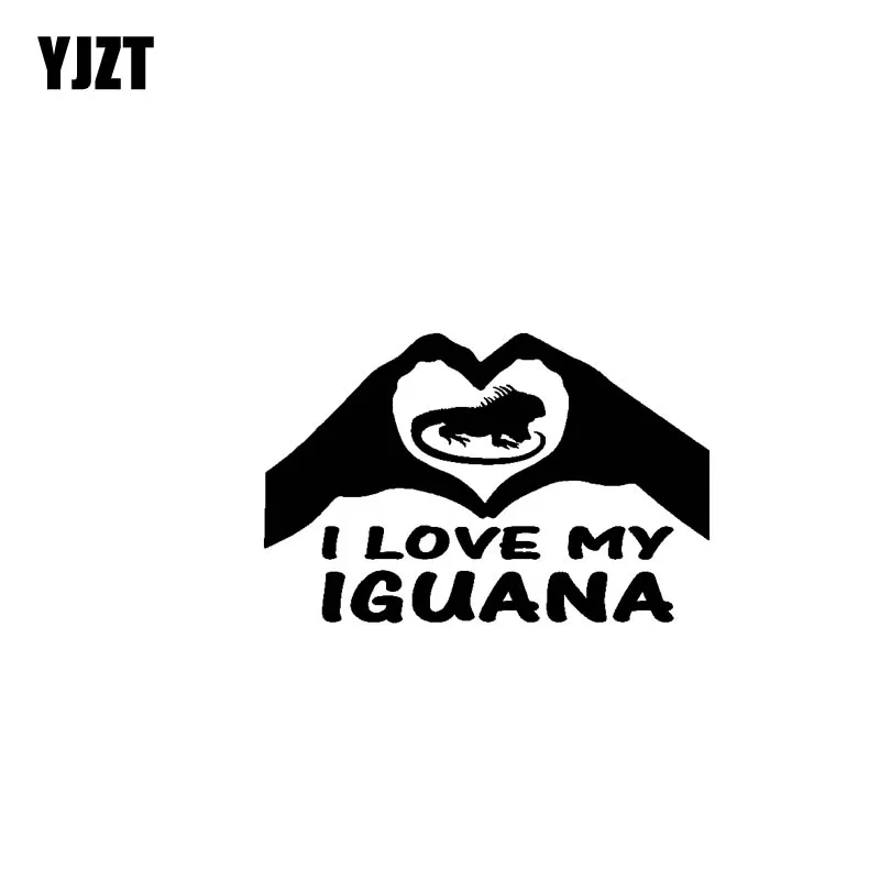 YJZT 17 8 см * 10 7 I Love You Iguana Rock виниловые наклейки для автомобиля на мотоцикл