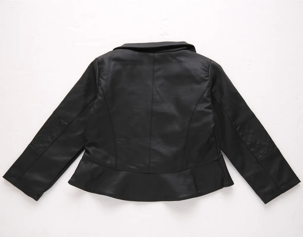 2019 New Baby Boys Girls Pu Jackets Toddler Boy Cool Jacket For Girl 18M-5T Kids Coats Windbreaker Clothing Children's Outerwear | Детская