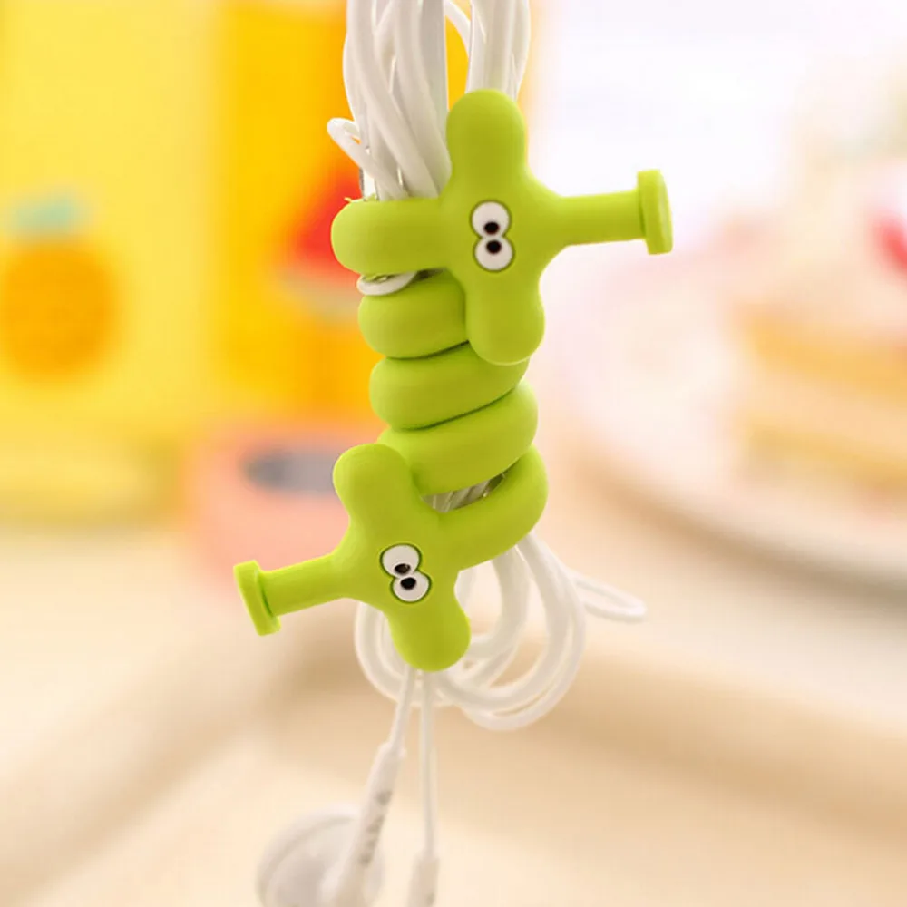 Милый мультяшный наушник кабель шнур органайзер держатель намотка для телефона