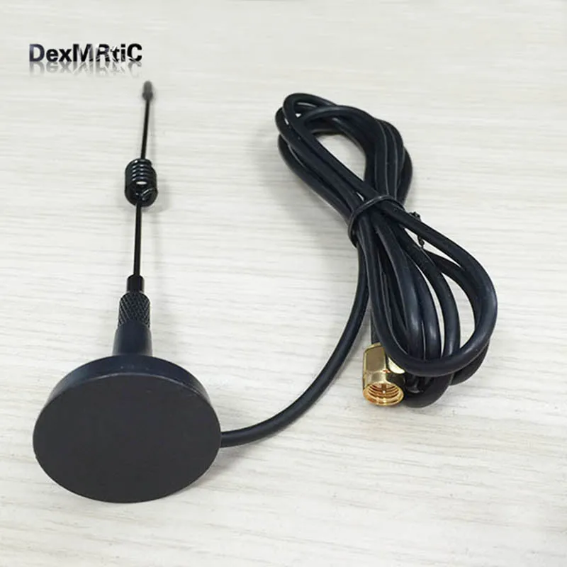 

433Mhz radio antenna 3dbi magnetic base extension cable 1.5m SMA male #1