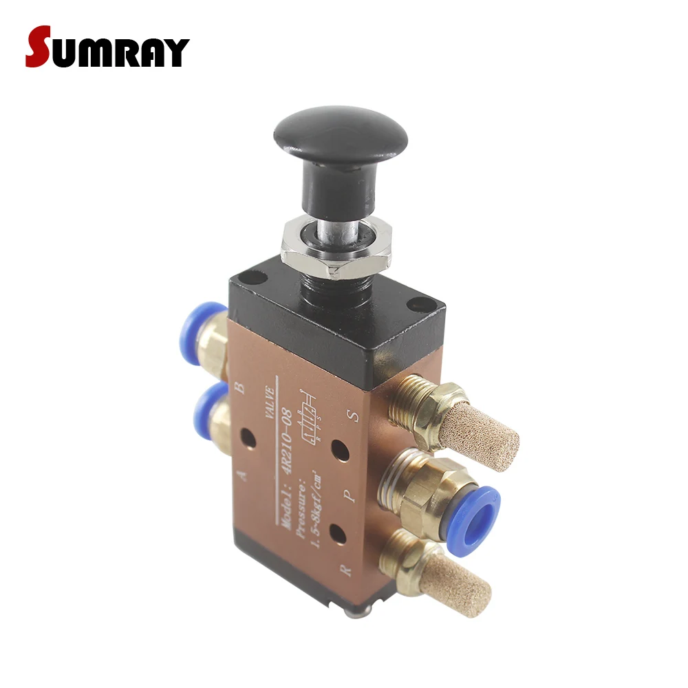 Ручной пневматический клапан SUMRAY 4R210 08/4R310 10 ручной с ручным управлением 5 ходовой