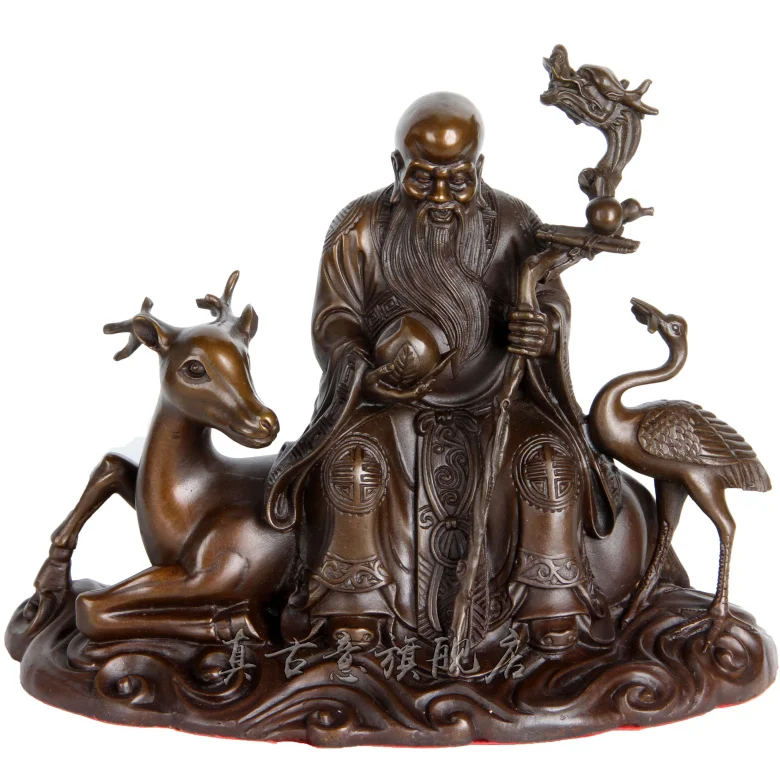 Очень старомодным свет медные украшения долголетия имени Жуи Tianshou подарок