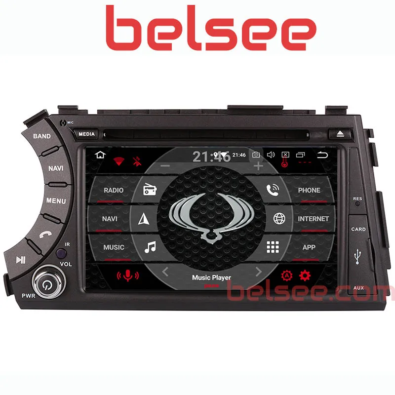 Автомагнитола Belsee Android 9 0 2 din GPS мультимедийная магнитола для SsangYong Kyron Actyon Sports Tradie
