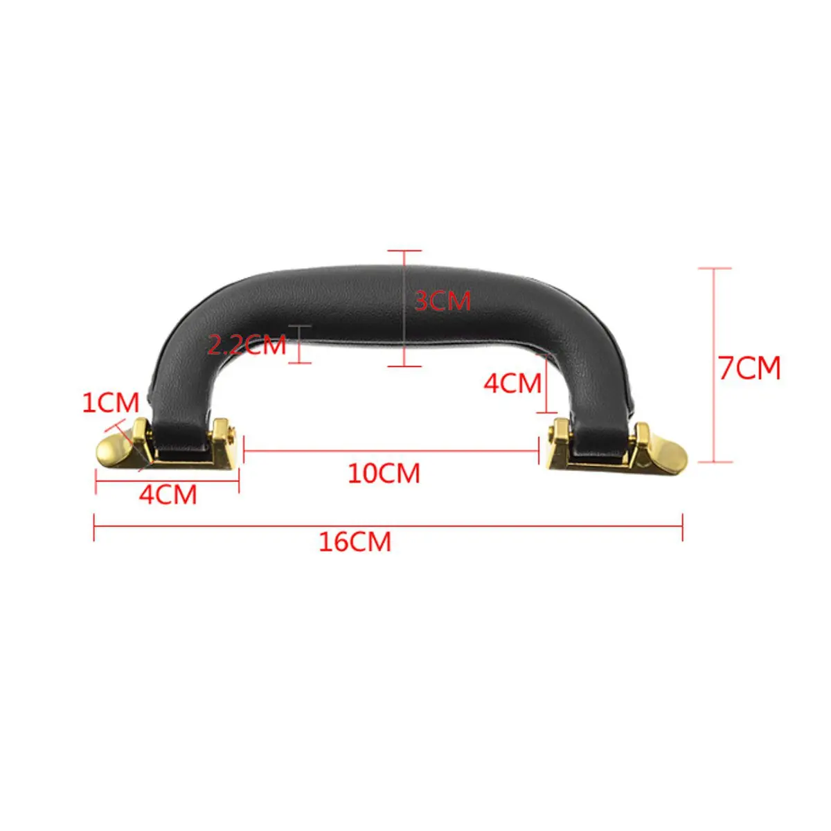 Artificial Leather Suitcase Luggage Guitar Case Black Artificial Leather Case Handle for Guitar Musical Case Luggage Hot