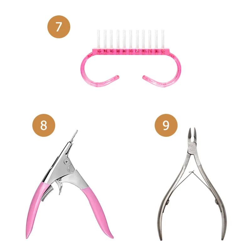 

MIZHSE Pro Manicure Set with 6W/36W LED Nail Dryer Professional Gel Nail Kit Semi Permanent Starter Set For Nails With UV Lamp