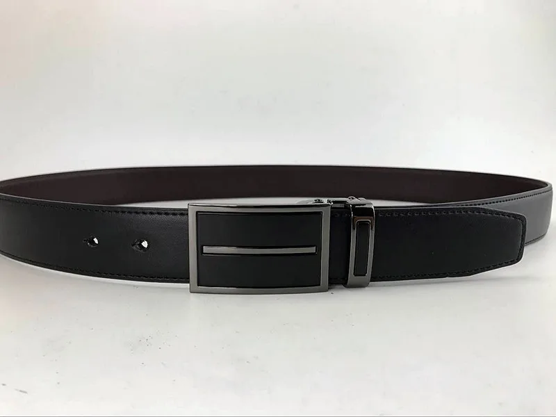 Дизайнерский мужской ремень высокого качества из натуральной кожи роскошный
