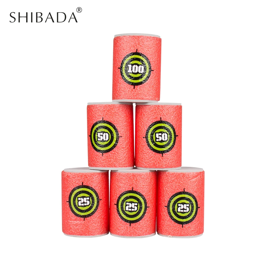 SHIBADA 6 шт. Ева мини-мишень Мягкая Пуля целевой Nerf N-strike элитной серии Бластеры