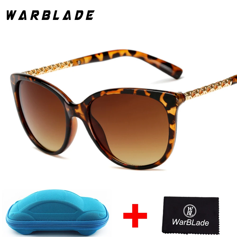 

Sunglasses Women Brand 2018 Round Polycarbonate Mirror Black Female Sun glasses 100% UV Vintage Designer Ladies WarBLade
