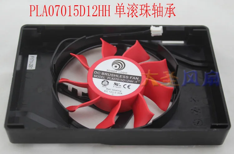 Оригинальный GT430 440 версия GT630 red gainward Hongying PLA07015D12HH-1 охлаждающий вентилятор для