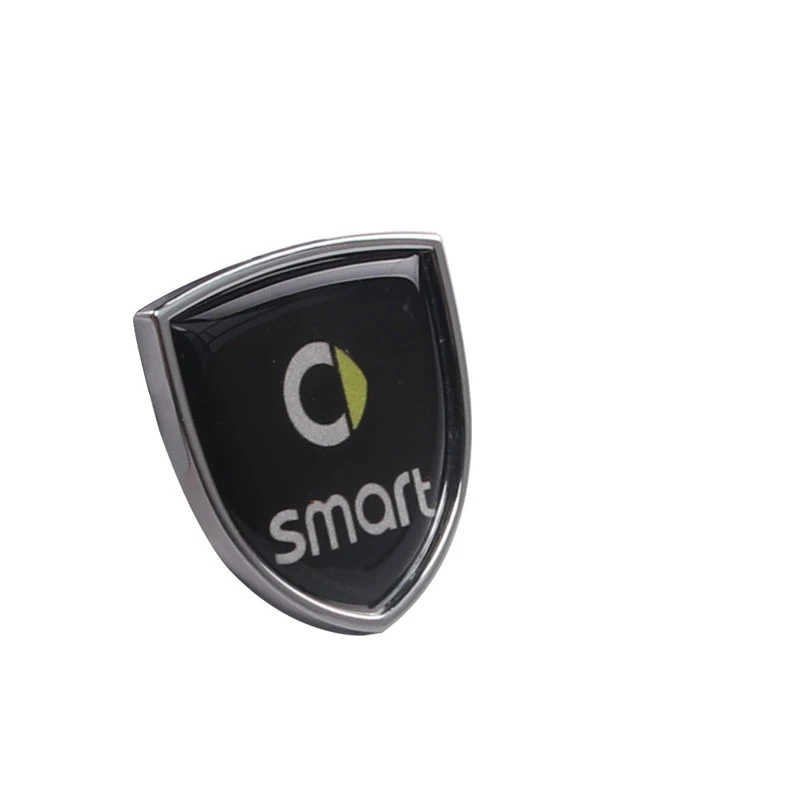 Значок Металлическая Эмблема автомобиля наклейки декоративные для Mercedes Benz Smart 451 453 450 Fortwo Forfour Forjeremy автомобильные аксессуары - Название цвета: For smart logo