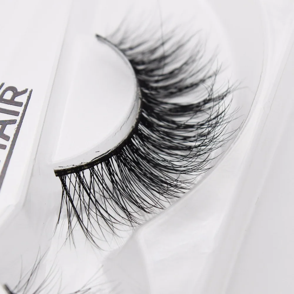 Ptcharming норки ресницы Накладные мягкой натуральной ручной поддельные глаз ресниц