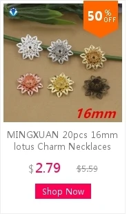 MINGXUAN 20 шт. 12*7 мм Винтаж 6 цветов медные цветы пустой установка филигранные Обертывания Разъемы Шарм фурнитура для изготовления ювелирных изделий