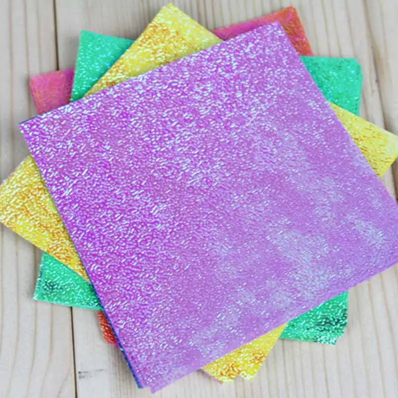 50 шт. складной сплошной цвет DIY Скрапбукинг Ремесло квадратная односторонняя блестящая бумага Оригами детский подарок ручной работы
