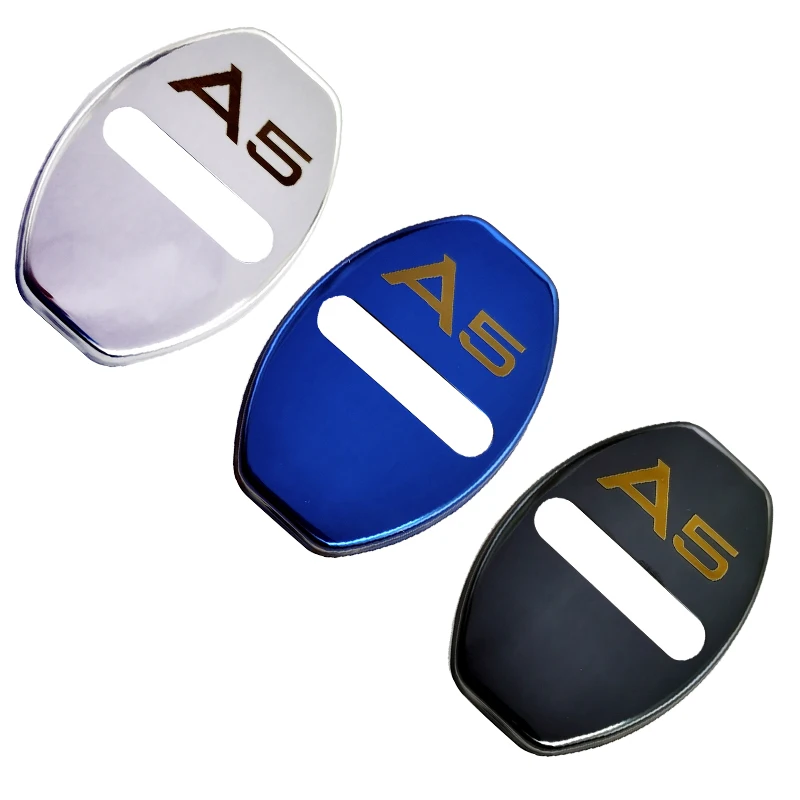FLYJ 4 шт. Автомобильный Дверной замок Пряжка coverprotector Bucklecar аксессуары интерьера для Audi A3 A4 A5 A6 A7 A8 8v B7 B8 C7 D3 D4 D5