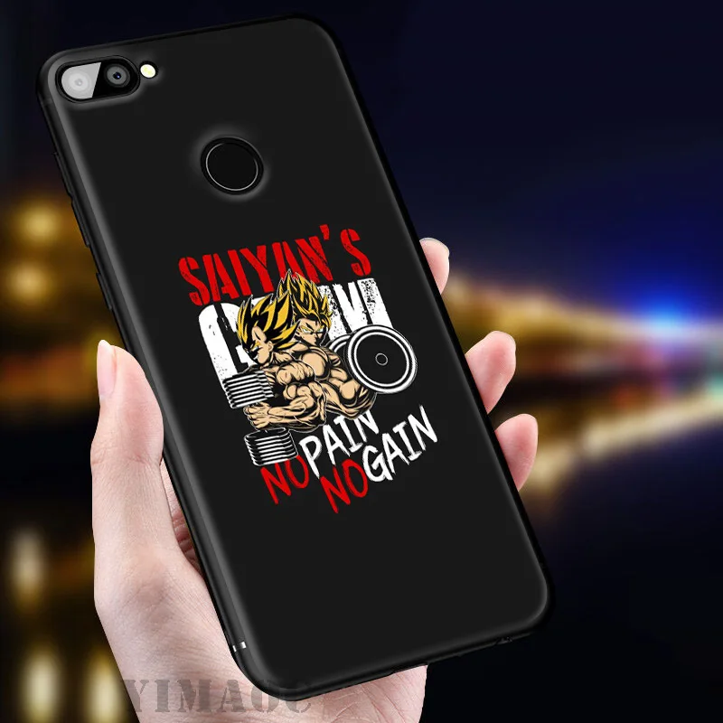 YIMAOC No Pain Gain Gym Soft Case for Huawei Honor View 20 10 8X 8 8C 6A 7A 7X 7C Lite Pro Y9 Y7 Y6 Prime 2018 2017 |