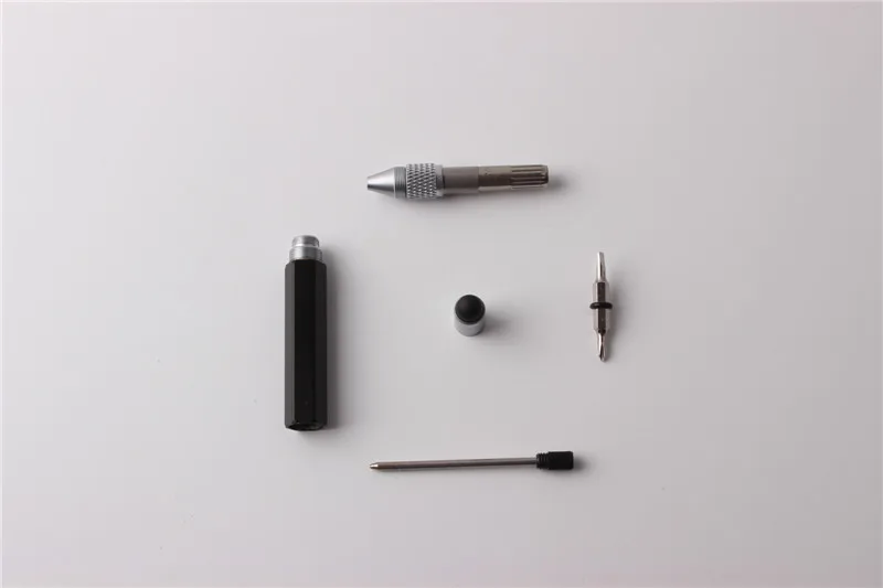 1 шт. GENKKY Overvalue Handy Tech металлический инструмент ручка шариковая мини ручка-отвертка линейка дух многофункциональные Ключевые пряжки