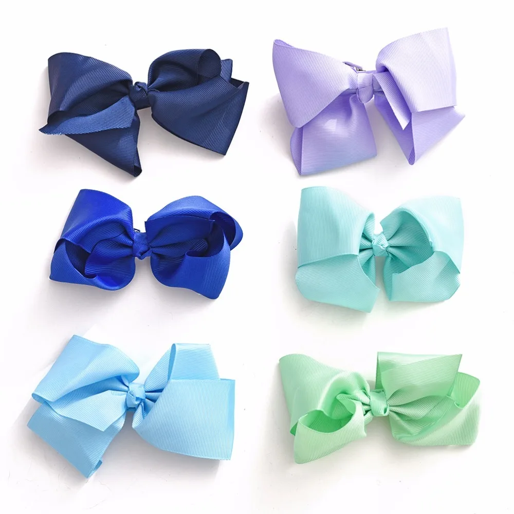 M MISM 6 Inch 20pcs/sets Fashion Hairpins Colors Children Big Bowknot Girls Hair Accessories Cintillos Ninas Diademas Para Mujer | Детская