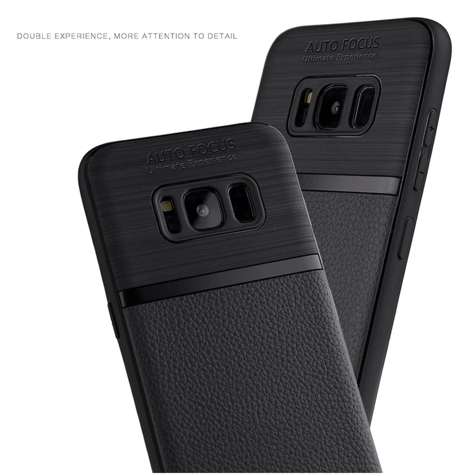 Защитный чехол для S7 edge S8 J3 J5 J7 2017 EU PLUS простой роскошный мягкий из углеродного