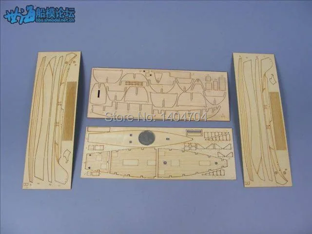 Бесплатная доставка Масштаб 1:148 деревянный парусник лазерной резки модель