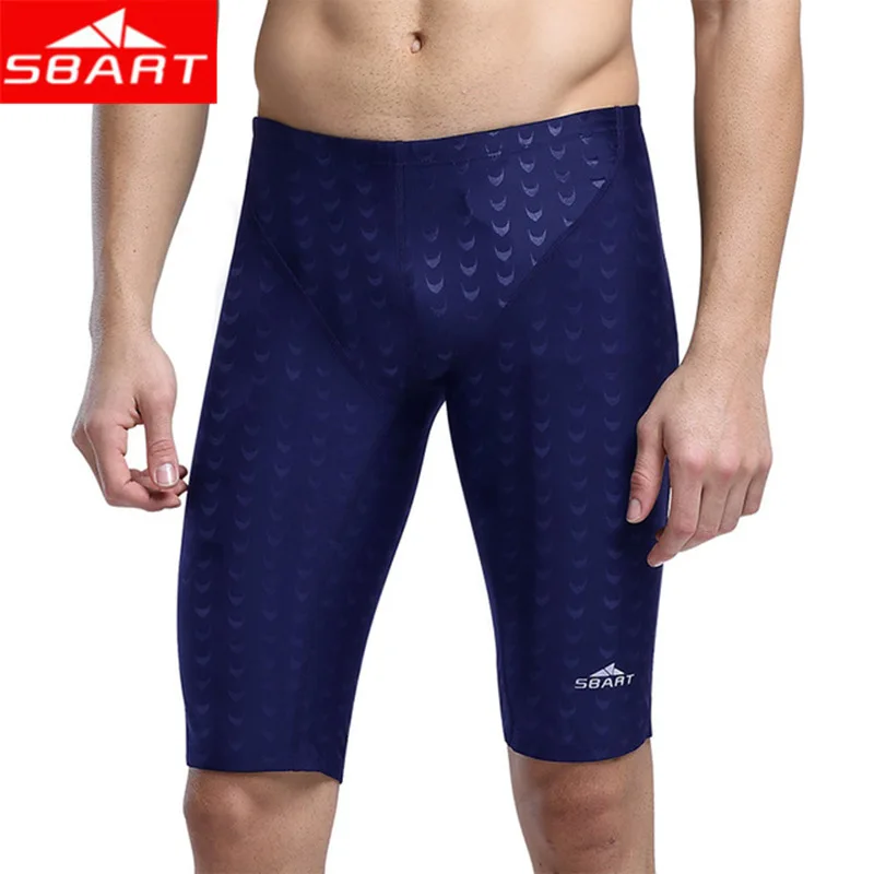 SBART Men's Lycra Rash Guards Pants Shark Skin Competitive Beach Shorts Jammers Swimming Surfing Diving Rash Guard Plus Size 5XL
