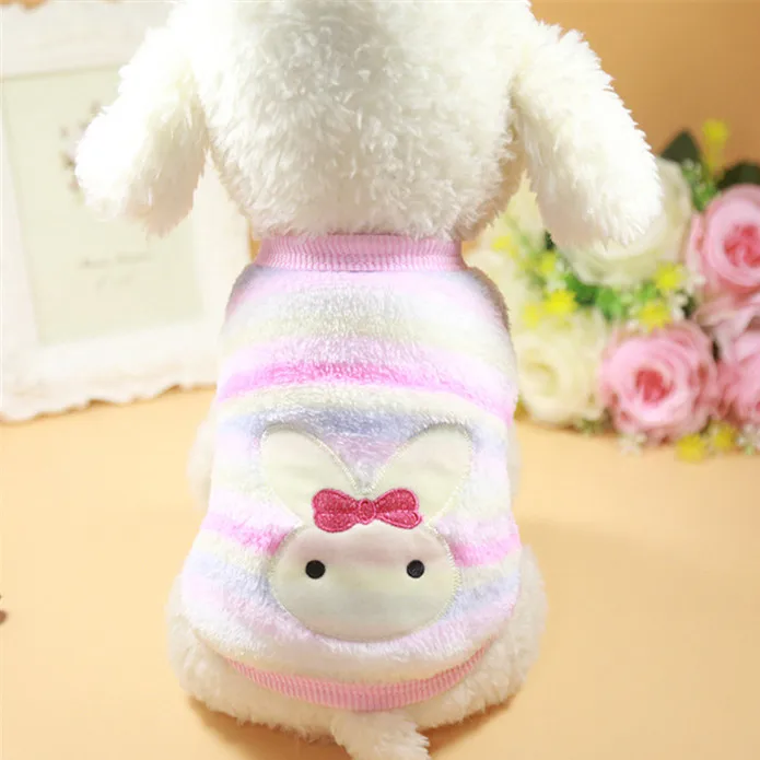 Осень Зима Мультфильм Pet Puppy куртки для кошек куртка теплый флис собака костюмы Одежда для маленьких товары собак Чихуахуа Одежда для йоркширского терьера