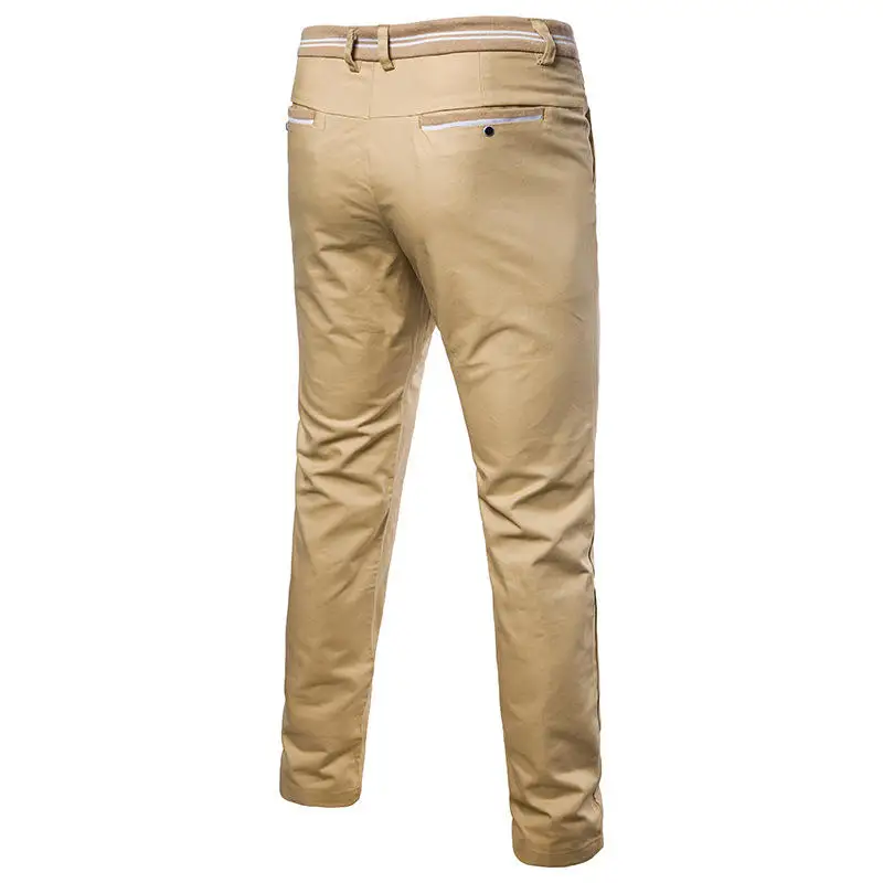 Новый британский стиль Slim fit Большой размер сплошной цвет 30 38 молния дизайн
