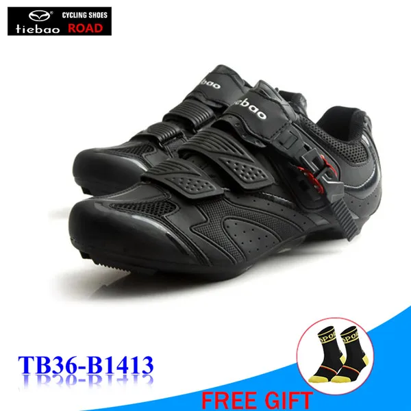 black shoes TIEBAO велосипедная обувь для езды на велосипеде sapatilha ciclismo Superstar original велосипедная Обувь zapatillas ciclismo самозакрывающиеся велосипедные кроссовки для езды - Цвет: black shoes