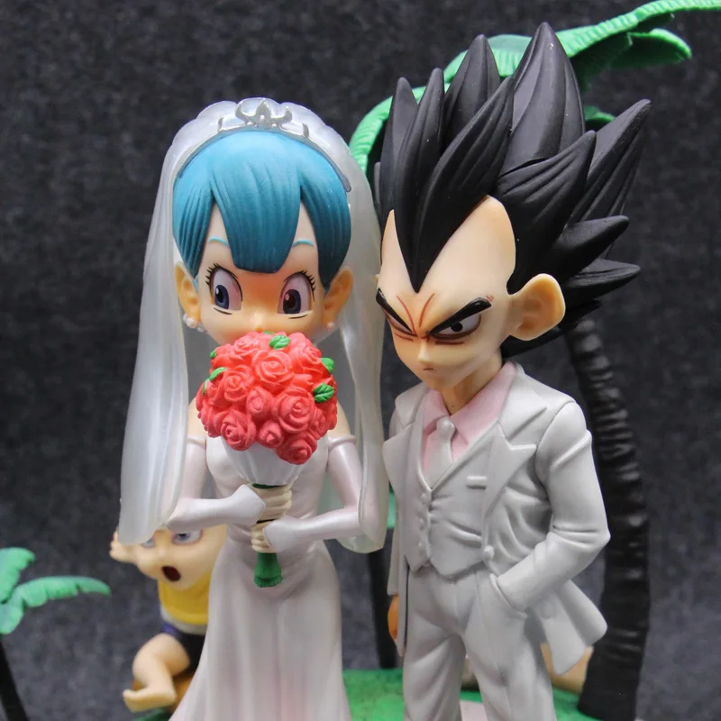 Купить Аниме Драконий жемчуг Z Вегета и бульма свадебные фигурки модели игрушки Цена Аниме Драконий жемчуг Z Вегета и бульма свадебные фигурки модели игрушки