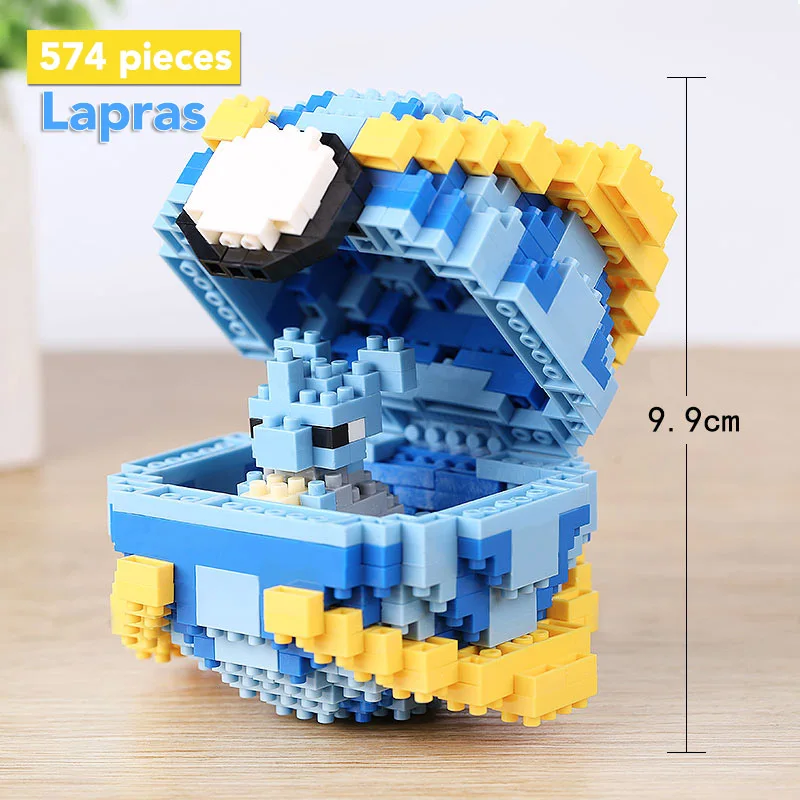 lapras Монстр мяч блок Poke Mon строительный стек мальчик фигурка кирпичная игрушка Minecrafted малыш ребенок пикачус чармандерс Psyducks Cubones - Цвет: lapras