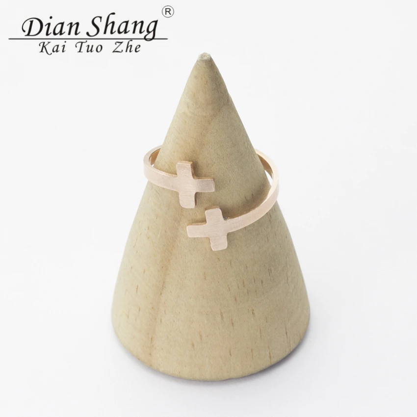 Нержавеющая сталь Кольца для Для женщин двойной крест греческие христианской