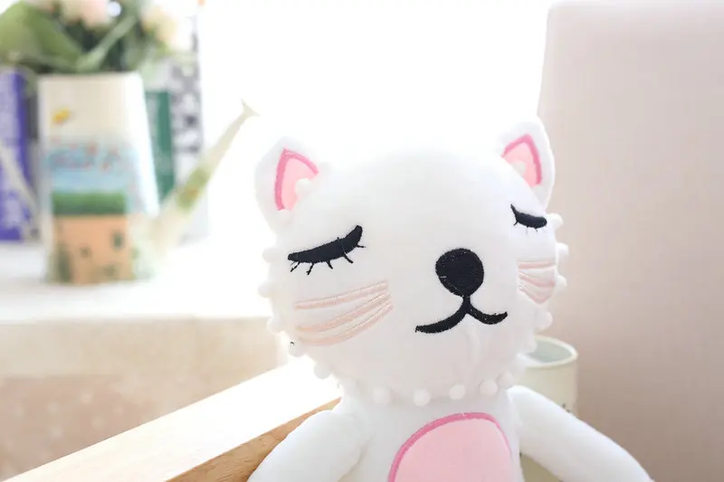 40 см Kawaii плюшевая кошка Лев Кукла игрушки для детской комнаты декор Мягкие плюшевые игрушки Дети Детская Успокаивающая кукла рождественский подарок