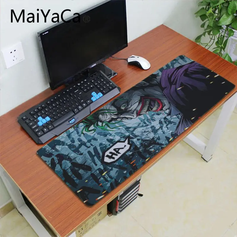 Maiyaca джокер уникальная настольная панель коврик для игровой мыши игровой коврик для мыши xl скорость клавиатуры коврик для мыши ноутбук Laptop персональный компьютер Настольный коврик