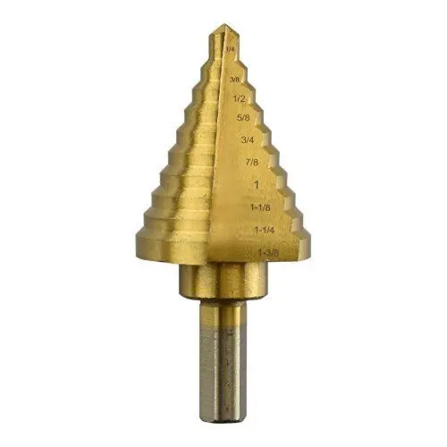 Титан 10 ступенчатая Буровая головка бура 1/4 &quot но не более чем на 1-3/8&quot дюйм (ов