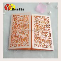 Hot for USA elegant Lace laser cut cheap letter printing invitation card wedding invitation card with rsvp and reception card