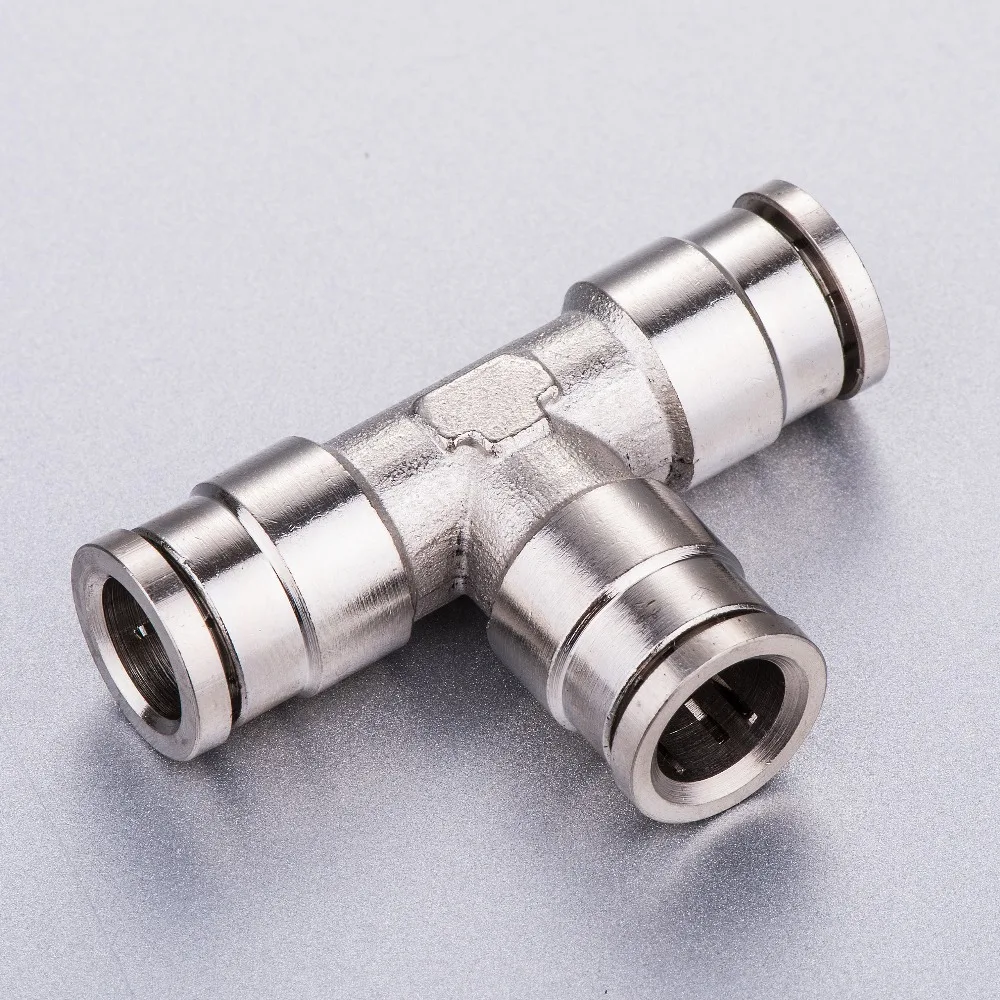 

12mm Pneumatic brass metal socket weld union tee fitting