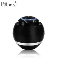 mj a18 portable mini bluetooth speaker ball wireless column handfree tf fm radio with mic mp3 globe audio music for phone pc