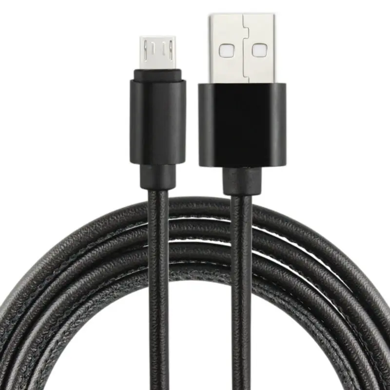 CAMDEMS кабели 1 м 3 фута кожаный сплав micro V8 usb кабель для передачи данных набор