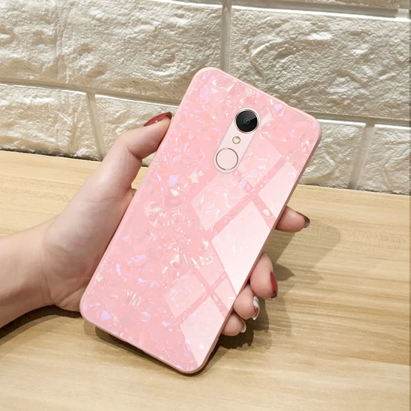 For Xiaomi Redmi 5 Plus Case Luxury Shockproof Tempered Glass Hard Back Cover Soft Frame Silicone Casing for | Мобильные телефоны и