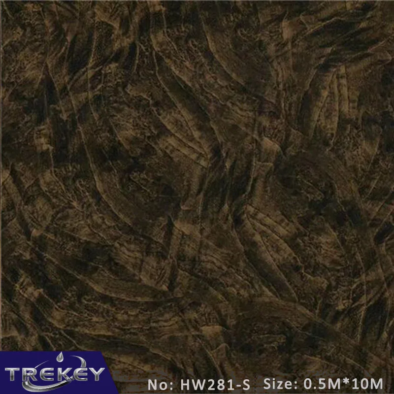 HW281S 0,5 м* 10 м пленка для переноса черного дерева, гидрографическая пленка, гидропогружная пленка для Аква-печати, устойчивая к царапинам HW267-S - Цвет: HW281S