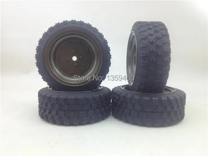 Предварительно склеенные Новые 4 шт 1/10 раллийные шины обод колеса с шиной P4