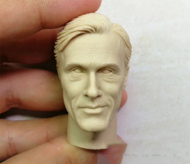 1/6 г. Неокрашенная голова Hans Landa Christmas oph Waltz DIY модели|Игровые фигурки и