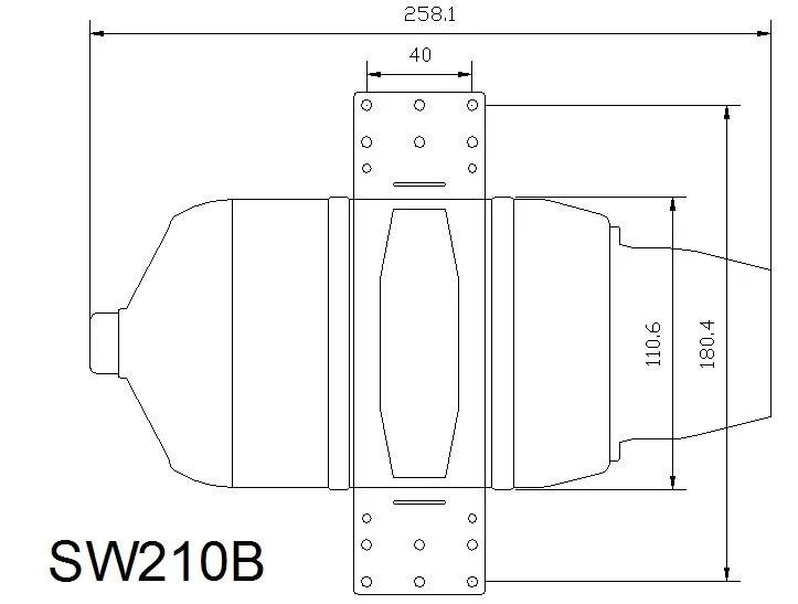 Swiwin SW210B бесщеточный турбинный двигатель jet turbojet 21 кг для радиоуправляемой
