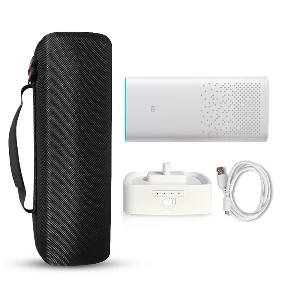 EVA Жесткий Путешественник Застежка-молния Защитный PU Хранение Крышка Чехол Коробка Сумка Рукав для Xiaomi AI Умный Беспроводной Bluetooth Спикер on.