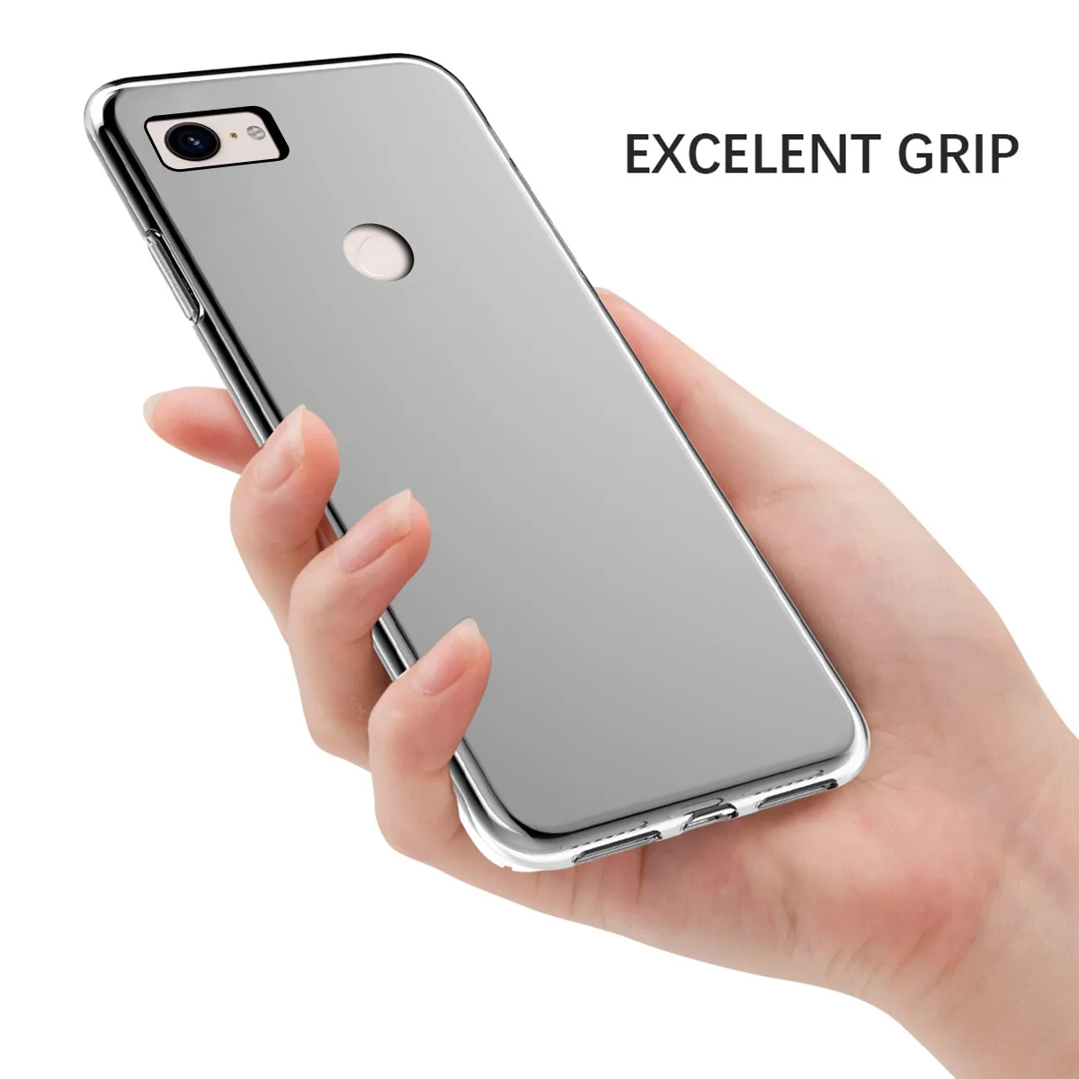 Для Google Pixel 3 XL чехол тонкий мягкий прозрачный ТПУ противоударный защитный
