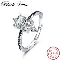 black awn 925 sterling silver black stone lantern engagement rings for women fine jewelry bague c312
